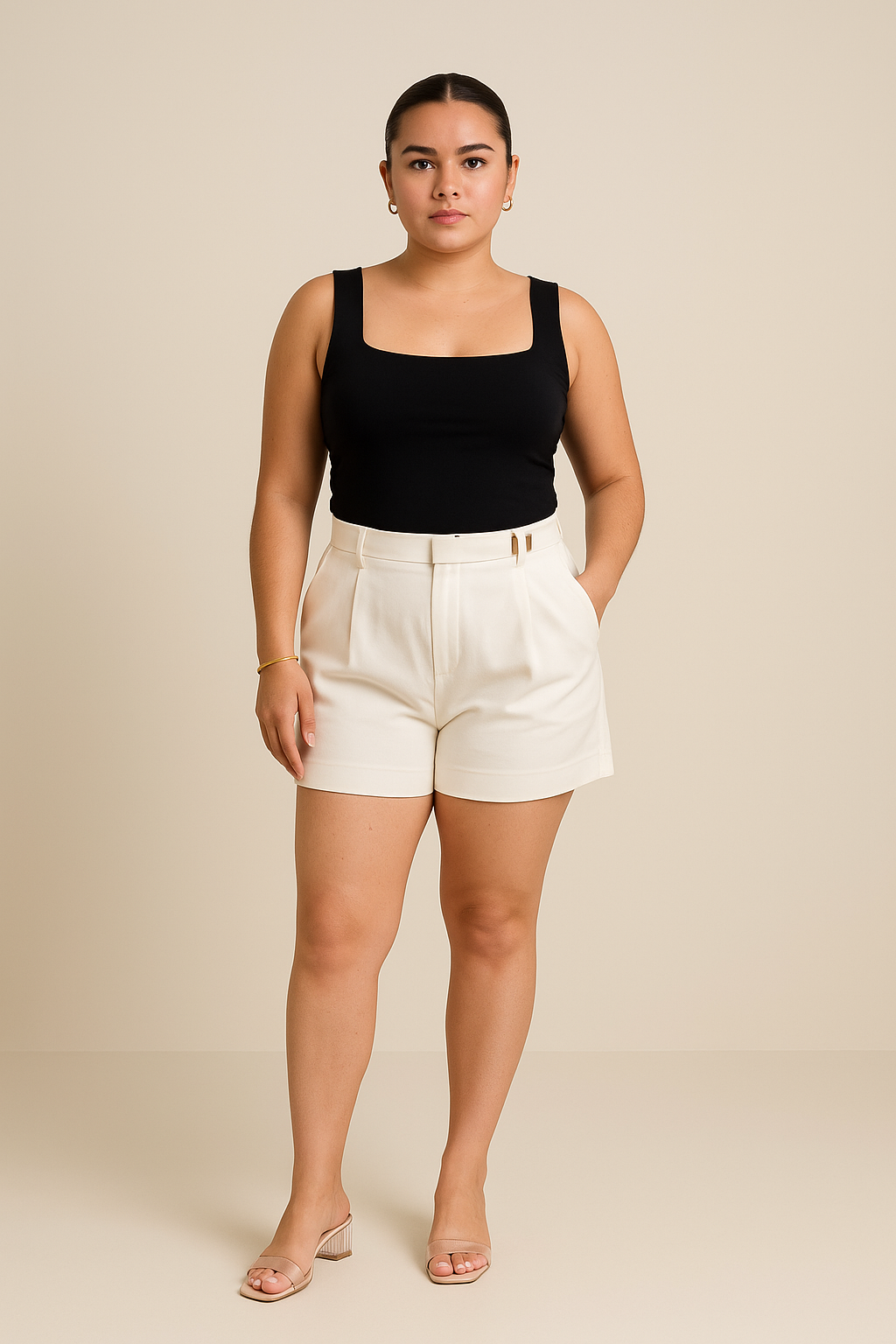 SHORT BLANCO