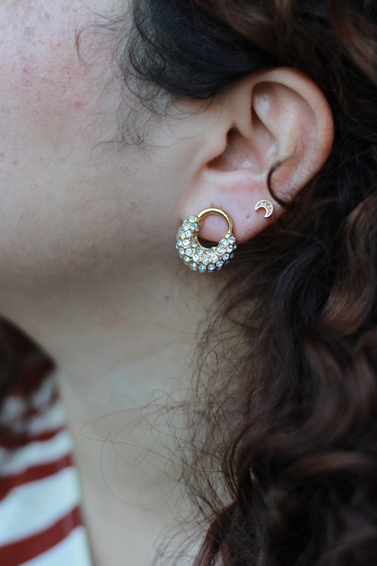 ARETE DESTELLADOS DORADOS