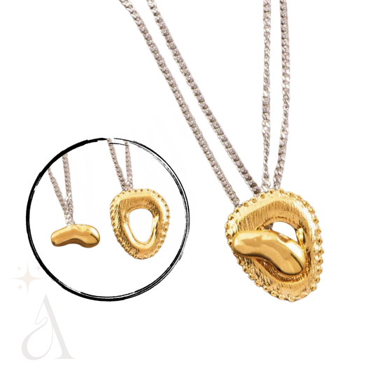 COLLAR CORAZON DE PIEDRA