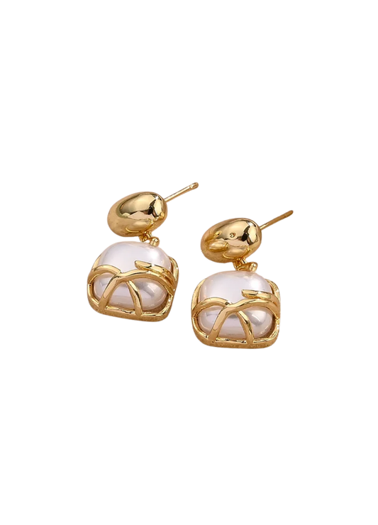 ARETES ENREDADOS PERLAS