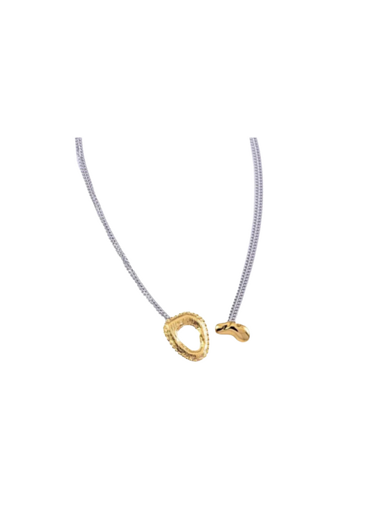 COLLAR CORAZON DE PIEDRA