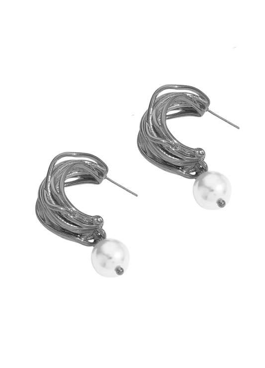 ARETE ENREDADO PERLA